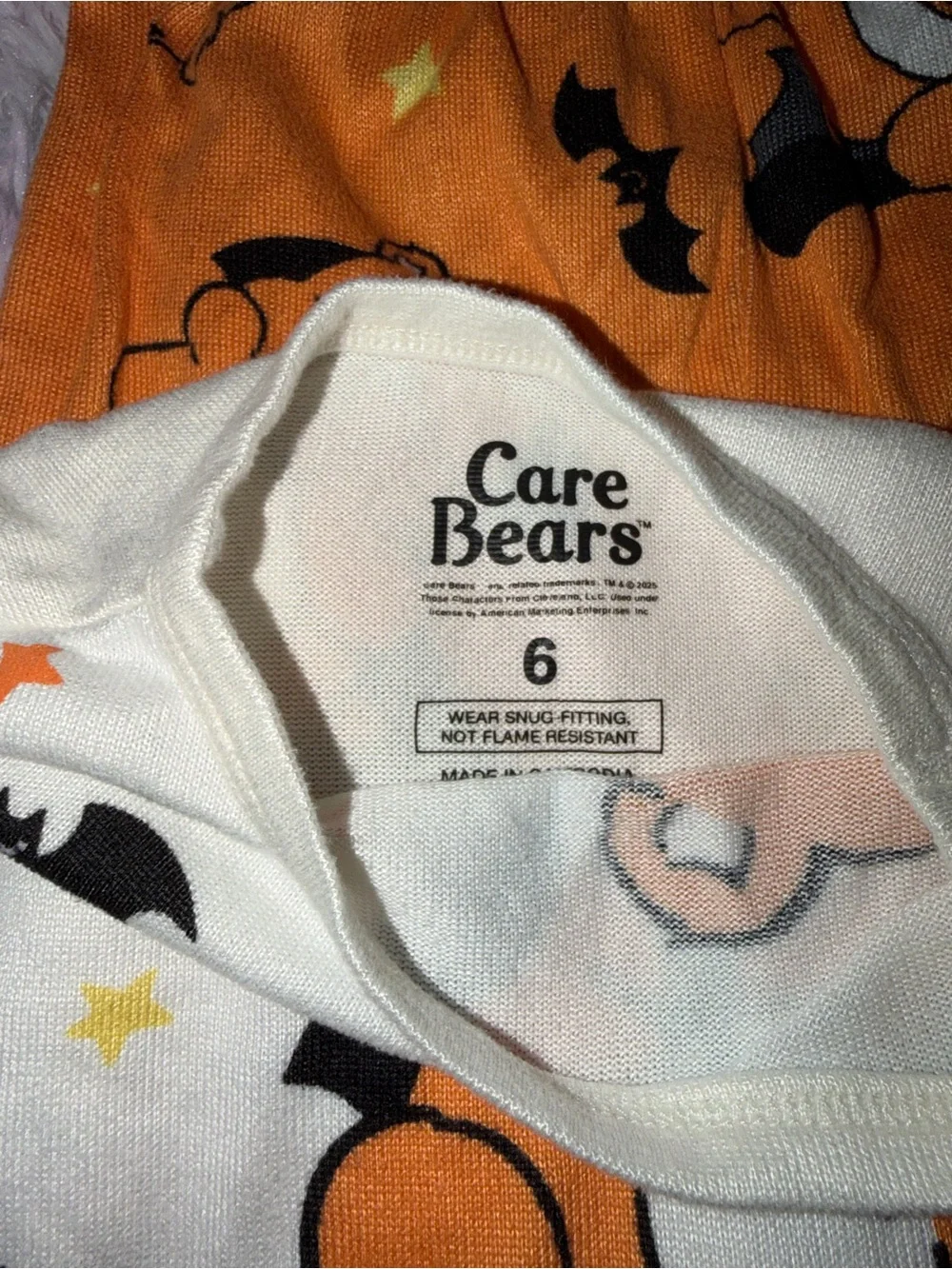 Halloween Care Bears Pajama Set